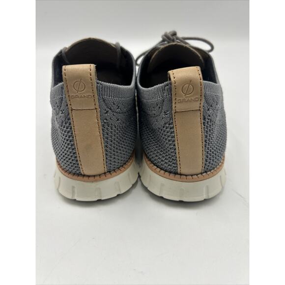 Cole Haan Original Grand Stitchlite Plain Oxford Men 11 Shoes Gray Knit Lace Up main image 6